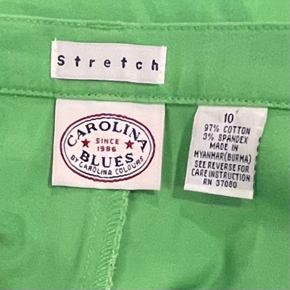 NWT Carolina Colours Ladies Size 10 Spring Green High Waist Shorts - Picture 3 of 4